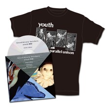 「bloodthirsty butchers / youth（青春）MV3部作 DVD＋Tシャツ」youth パラレルなユニゾンバージョンの内容物。