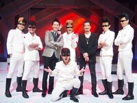 郷ひろみ×氣志團×宇崎竜童「禁猟区」収録時の様子。この映像は6月28日（土）放送の「2014上半期名演集」でオンエアされる。