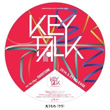 「KEYTALK "OVERTONE" WEEK」で配布される丸型うちわデザイン。