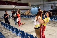 障害物競走でのワンシーン。