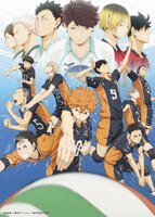 NICO Touches the Walls「天地ガエシ」初回限定盤特典の「ハイキュー!!」ワイドキャップステッカーデザイン。