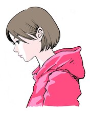 江口寿史によるイラスト。（※「LISTEN TO THE MUSIC」のジャケットとは異なります）。