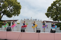 チームしゃちほこ（写真は愛知・名古屋港 集いの広場でのフリーイベントの様子）。