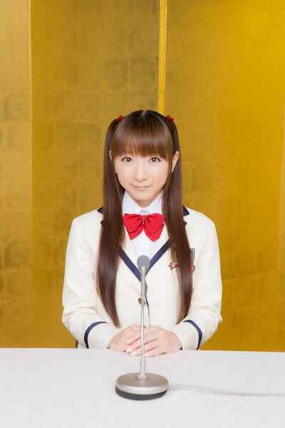 「堀江由衣 重大発表 記者会見」の様子。