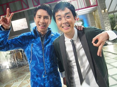 「僕らの音楽」収録時の郷ひろみとヒャダイン。