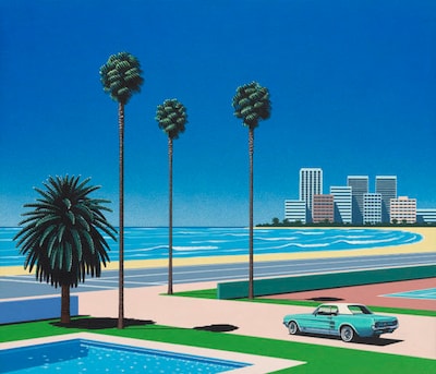 永井博が「NOW」のために描き下ろしたイラスト。