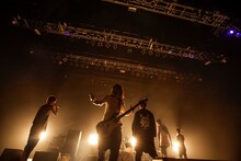 「RANGE AID+ presents ORANGE RANGE FC TOUR 014 ～リアル三十路でゴメン～」の東京公演の様子。（撮影：平野タカシ）