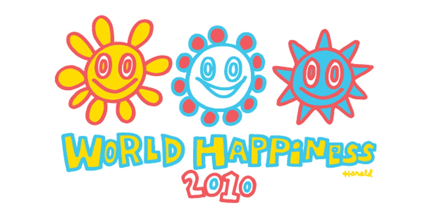 安斎肇による「WORLD HAPPINESS 2010」キービジュアル。