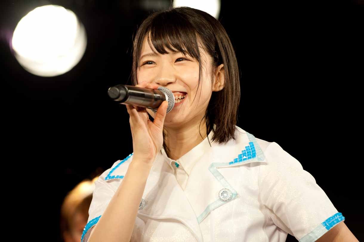 ユニットキャプテンに選ばれ意気込みを語る都築かな。