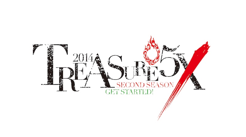 「TREASURE05X 2014 SECOND SEASON GET STARTED」ロゴ