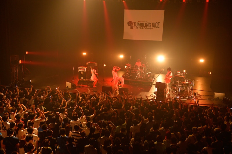 赤い公園のライブの様子。(撮影:チームライトサム)