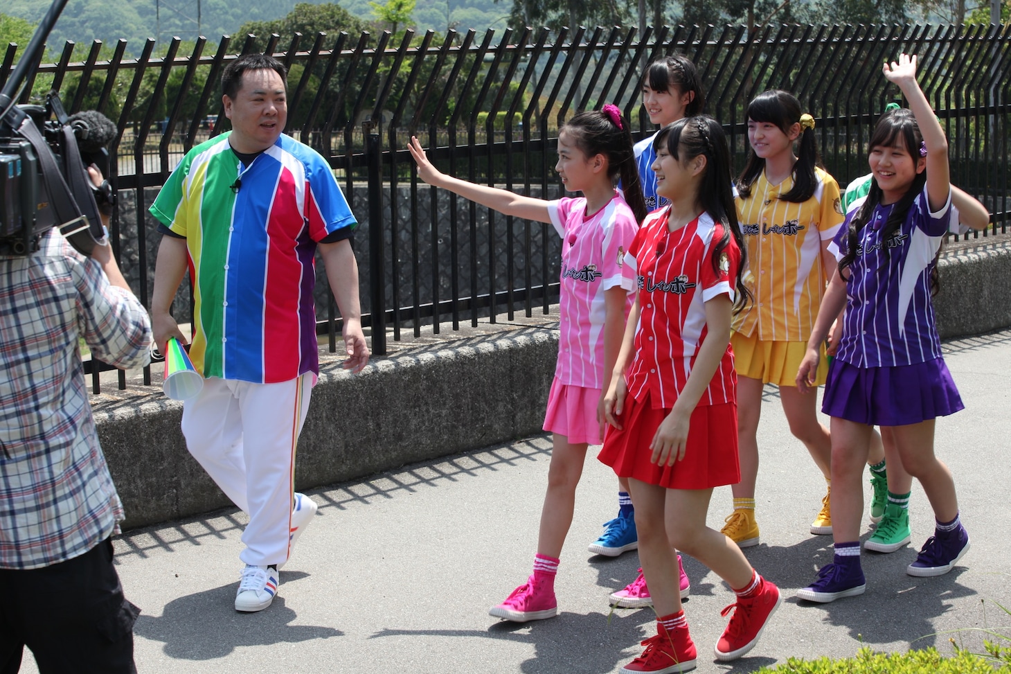 「めざせ甲子園！つかたこレインボーロード」第2回の撮影風景。