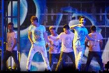 全国ツアー「東方神起 LIVE TOUR 2014 ～TREE～」東京公演の様子。