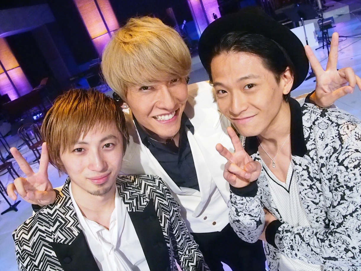 「MUSIC FAIR」出演時のw-inds.。