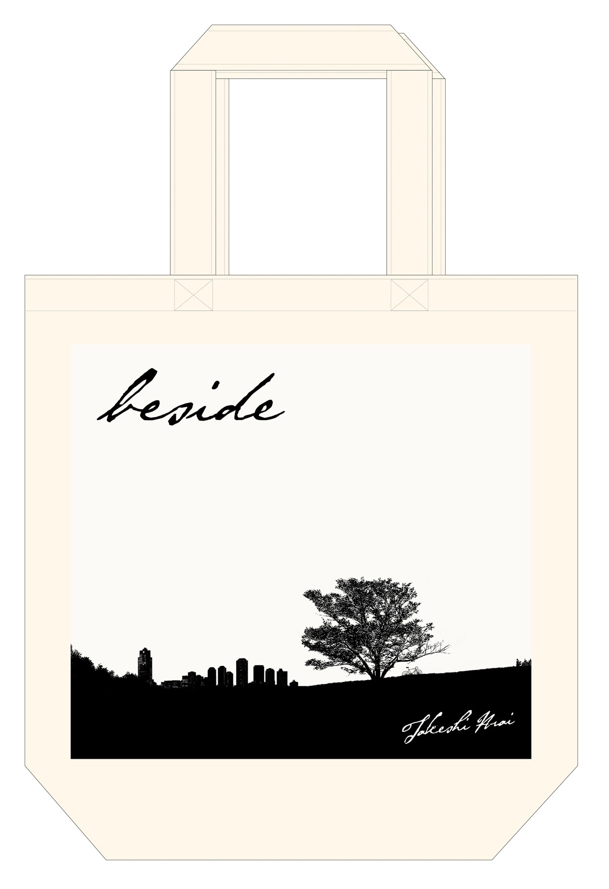 「beside」マルチトートバッグ