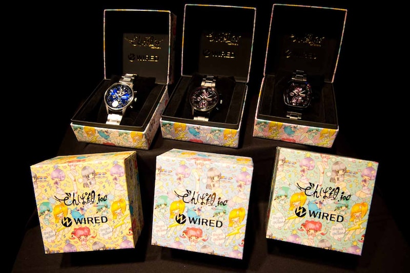 WIREDとでんぱ組.incがコラボレーションしたボックス付き腕時計「REFLECTION」。