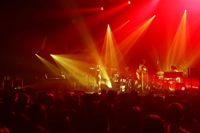 5月26日に行われた椎名林檎「ちょっとしたレコ発2014 ～横浜港へ逆輸入～」神奈川・大さん橋ホール公演の様子。（撮影：外山繁）