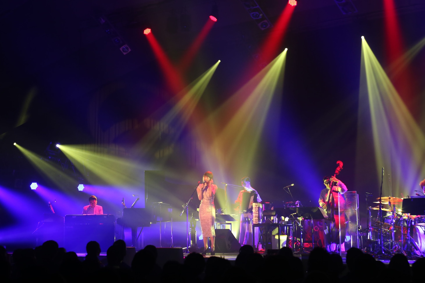 5月26日に行われた椎名林檎「ちょっとしたレコ発2014 ～横浜港へ逆輸入～」神奈川・大さん橋ホール公演の様子。（撮影：外山繁）