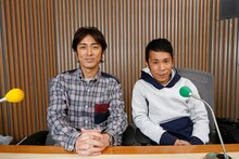 ナインティナイン。左から矢部浩之、岡村隆史。