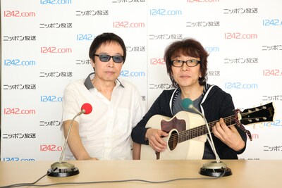 左から吉田拓郎、坂崎幸之助（THE ALFEE）。