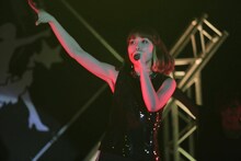 「May'n Road to 10th Anniversary Japan & World Tour 2014-2015『dots and lines』」台湾公演の様子。