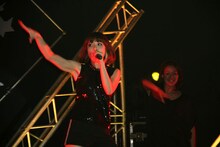 「May'n Road to 10th Anniversary Japan & World Tour 2014-2015『dots and lines』」台湾公演の様子。