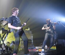 スティーヴ・ヒレッジ（System 7） and 勝井祐二（ROVO）