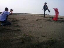 HERE「CHAOTIC SYMPATHY」PV撮影の様子。