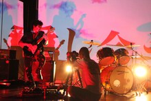 HERE「CHAOTIC SYMPATHY」PV撮影の様子。