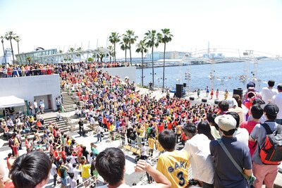 たこやきレインボーフリーライブの様子。