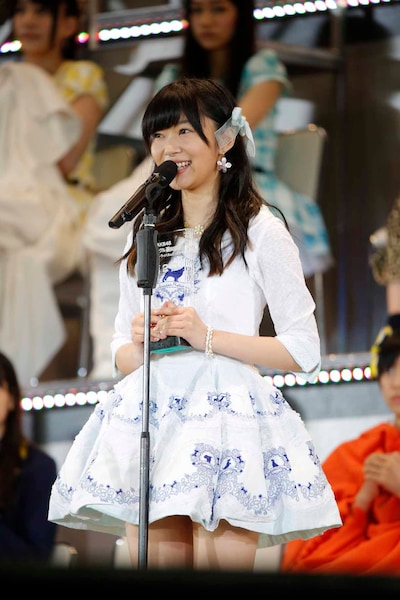 AKB48 37thシングル選抜総選挙第2位の指原莉乃（HKT48チームH / HKT48劇場支配人兼任）。 (c)AKS