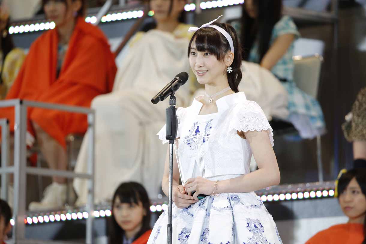 AKB48 37thシングル選抜総選挙第5位の松井玲奈（SKE48チームE / 乃木坂46兼任）。 (c)AKS