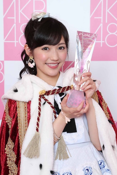 「AKB48 37thシングル選抜総選挙」1位に輝いた渡辺麻友。 (c)AKS