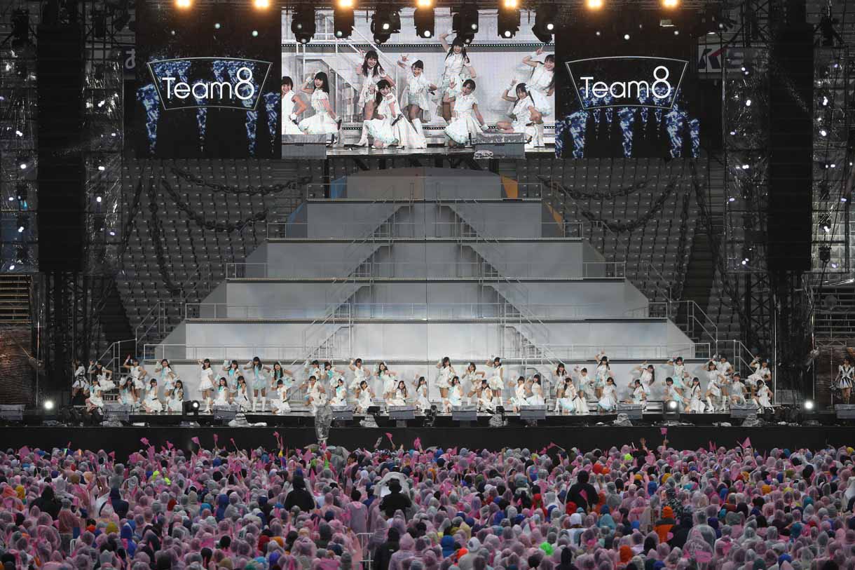 「AKB48 37thシングル選抜総選挙 夢の現在地～ライバルはどこだ？～」ライブの様子。 (c)AKS