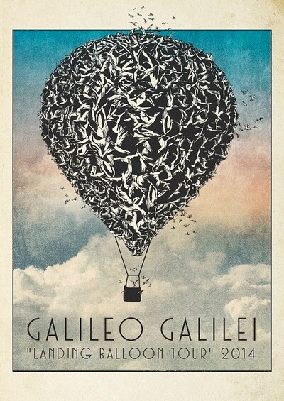 「Galileo Galilei "landing balloon tour" 2014」フライヤー