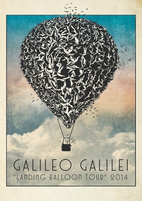 「Galileo Galilei "landing balloon tour" 2014」フライヤー