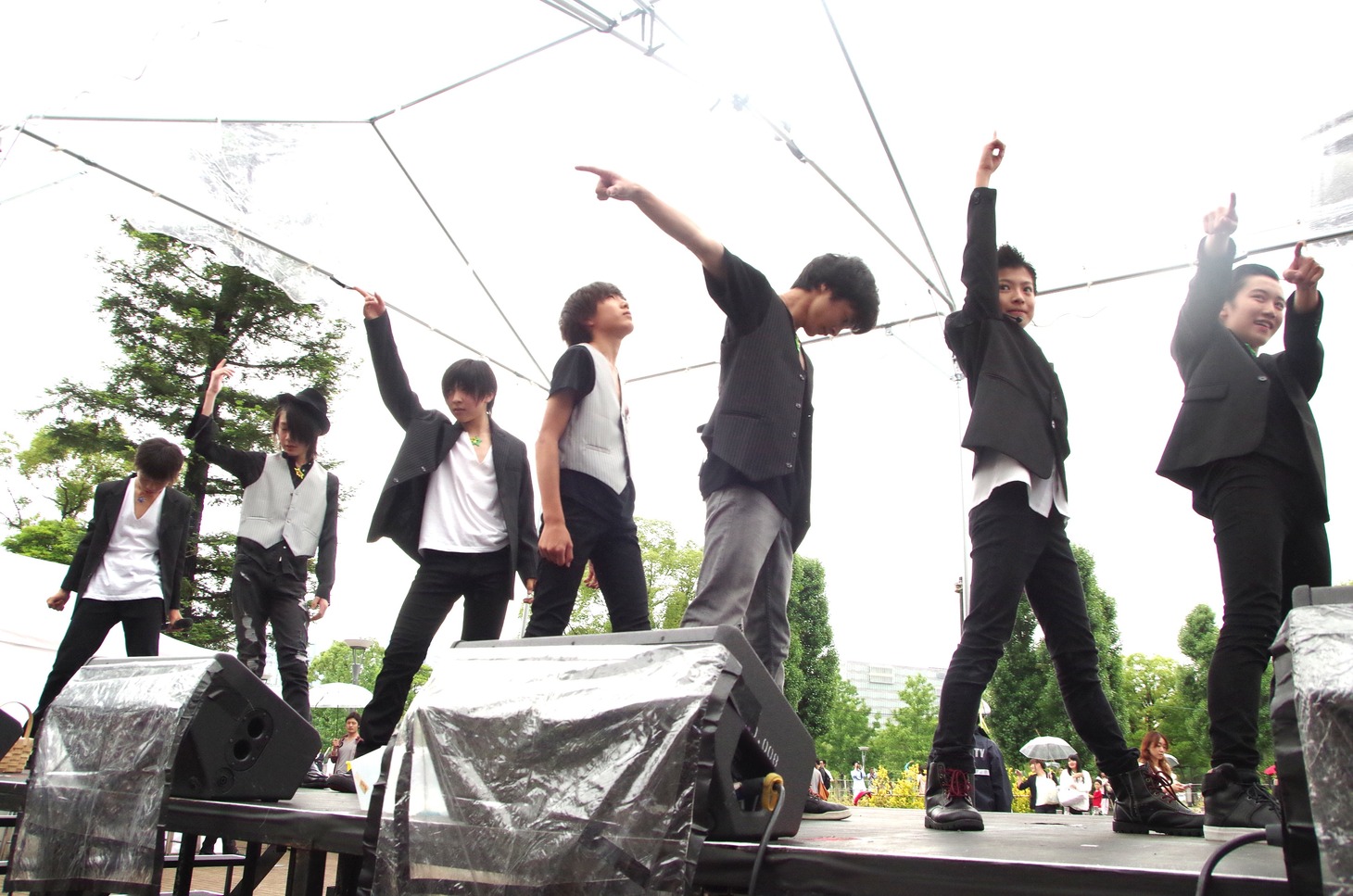 EBiDAN39「EBi心.com『Like a star』」リリース記念イベントの様子。
