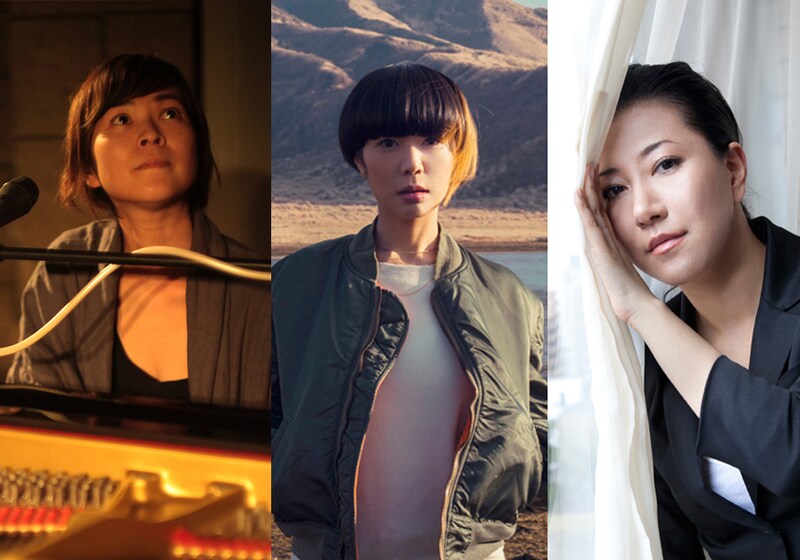 左から原田郁子（クラムボン）、Salyu、畠山美由紀。