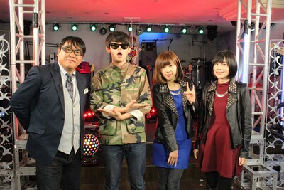 左からカンニング竹山、SALU、中村愛、藤岡みなみ。