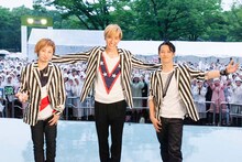 w-inds.代々木公園フリーライブの模様。