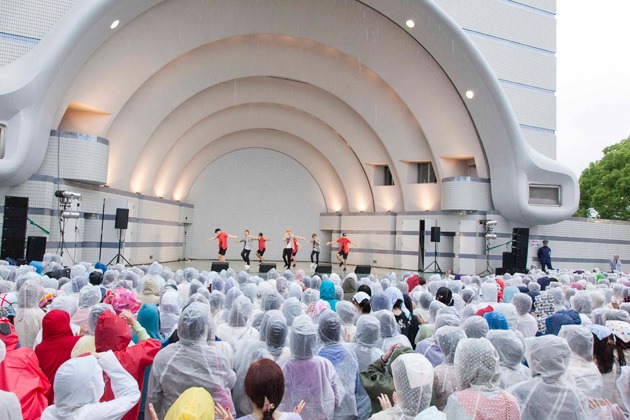 w-inds.代々木公園フリーライブの模様。