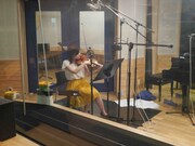 「笑顔のレシピ」のレコーディングの様子。