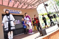 超特急「『Believe×Believe』リリース記念 8大都市フリーライブツアー 舞い降りた孤高の戦士達～ビリっと痺れちゃいまSHOW～」東京・東京ドームシティ ラクーアガーデンステージ公演の様子。