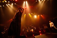 「D'ERLANGER vs 氣志團～13日の金曜日の陶酔～」D'ERLANGERのライブの様子。