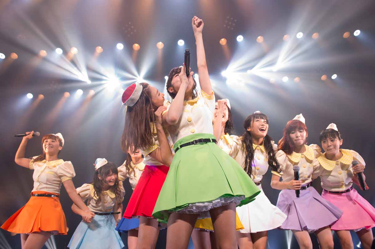 「PASSPO☆結成5周年 カウントUPツアー 前編」の様子。