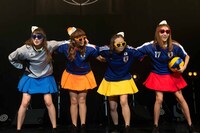 左から藤本有紀美、岩村捺未、森詩織、安斉奈緒美。