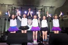 東京女子流「4th JAPAN TOUR 2014」東京・日比谷野外大音楽堂公演の様子。