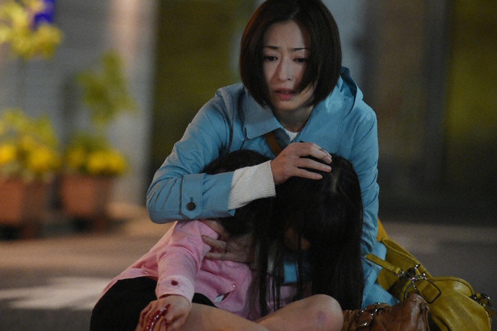 ドラマ「家族狩り」のワンシーン。