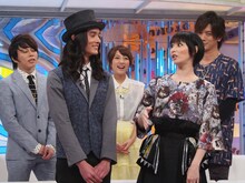 「新堂本兄弟」出演時の栗原類と鳥居みゆき。