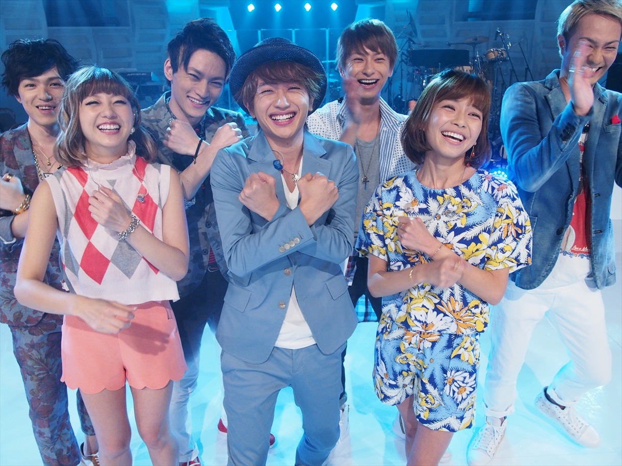 「MUSIC FAIR」収録時のAAA。